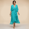 Monica™ | Vestido fluido escote en V