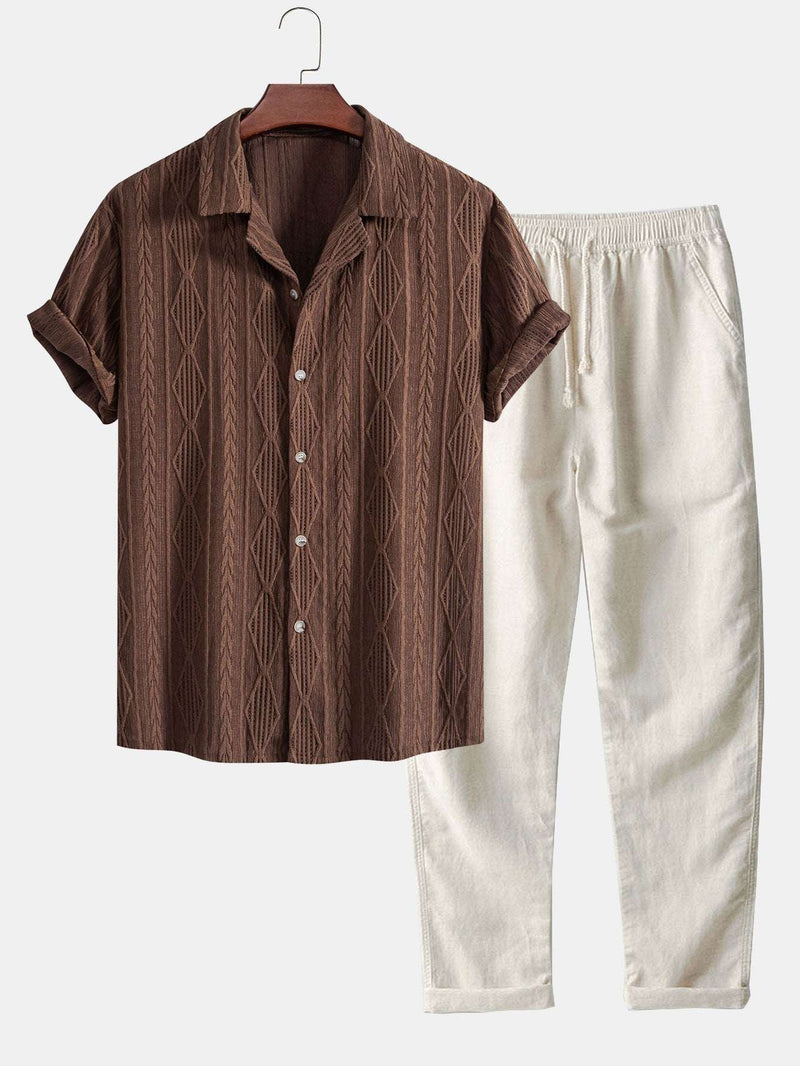 Rivano™ | Camisa jacquard y pantalón de lino