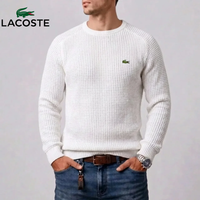 Textured Ribbed Crewneck Sweater