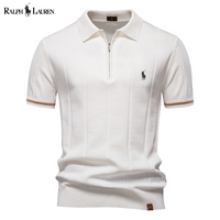 Avenrol RL™ | Polo de punto con media cremallera