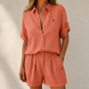 Solenne™ | Conjunto camisero relajado