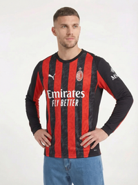 Camiseta local Milán 2025/26 manga larga
