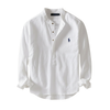 Velmonte RL™ | Camisa de lino popover con cuello mao