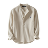 Velmonte RL™ | Camisa de lino popover con cuello mao