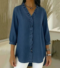 Vanilys™ | Blusa con escote V y volantes