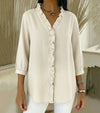 Vanilys™ | Blusa con escote V y volantes
