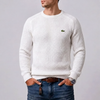 Textured Ribbed Crewneck Sweater