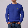 Textured Ribbed Crewneck Sweater