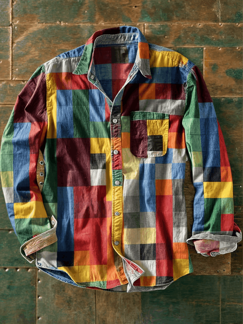 Kessler™ | Camisa patchwork con actitud