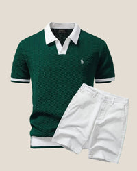 Alteros™ | Conjunto polo y bermuda estilo old money