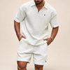 Valtero conjunto polo y short — blanco
