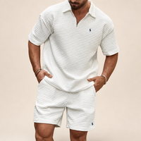 Valtero conjunto polo y short — blanco