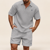 Valtero conjunto polo y short — gris