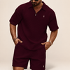 Valtero conjunto polo y short — burdeos